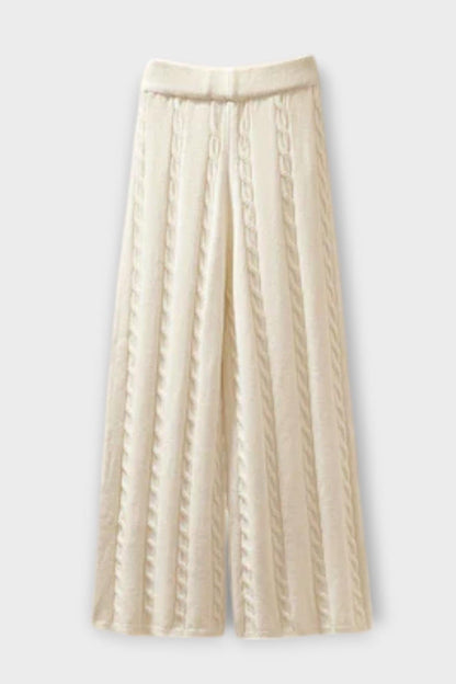 Esther | Zopfmusterpullover, Steppweste & Hose Set