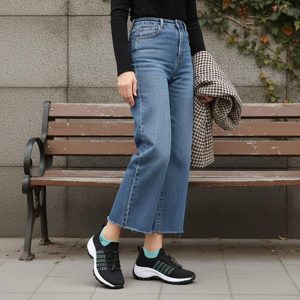 Birgit | Komfort-Sneaker mit elastischer Schnürung
