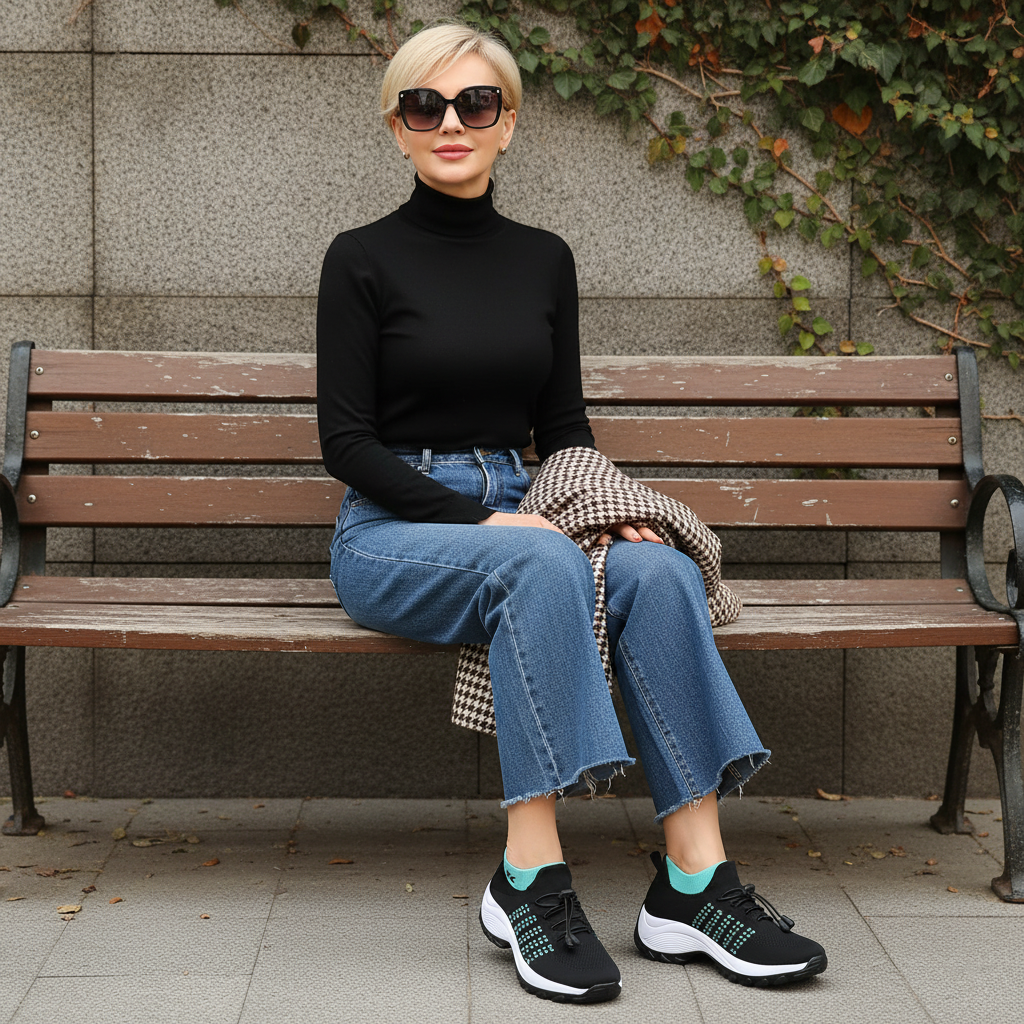Birgit | Komfort-Sneaker mit elastischer Schnürung