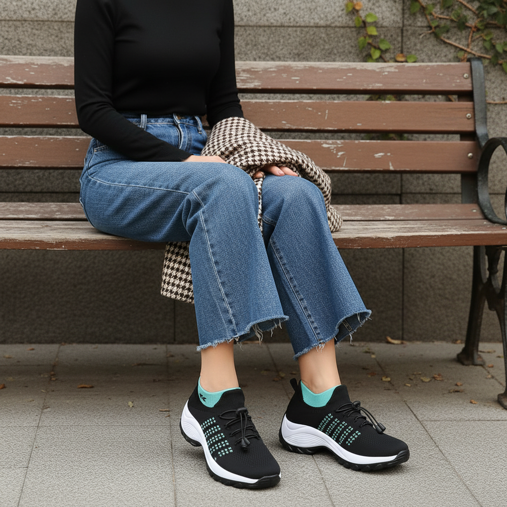 Birgit | Komfort-Sneaker mit elastischer Schnürung