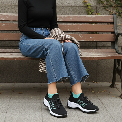 Birgit | Komfort-Sneaker mit elastischer Schnürung