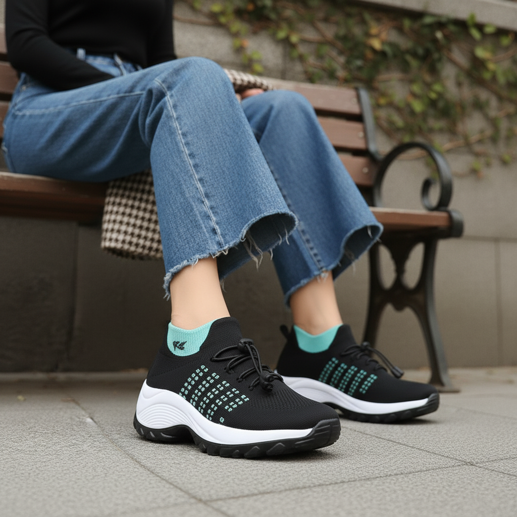 Birgit | Komfort-Sneaker mit elastischer Schnürung