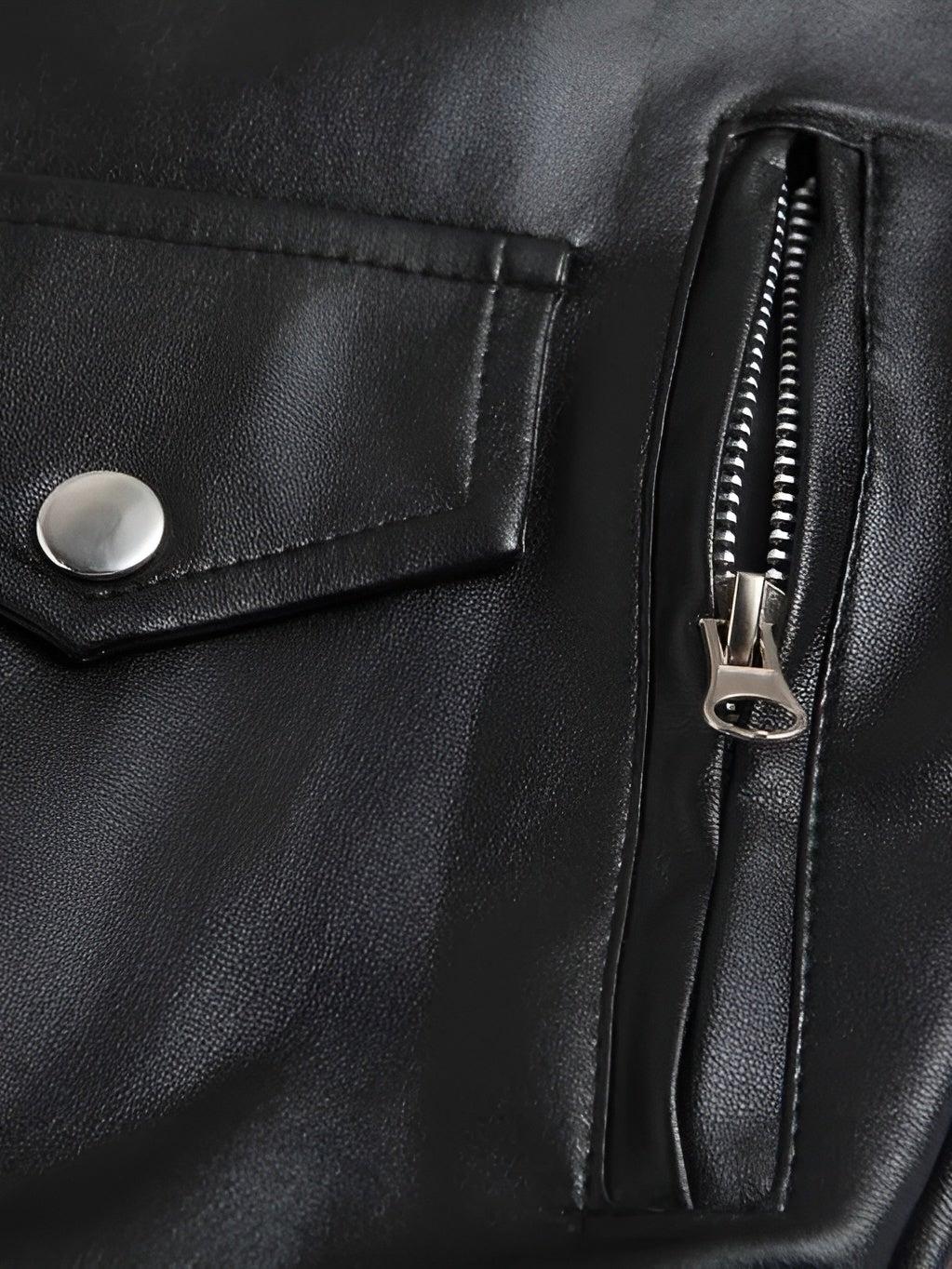 Augustin | Schwarze Bikerjacke