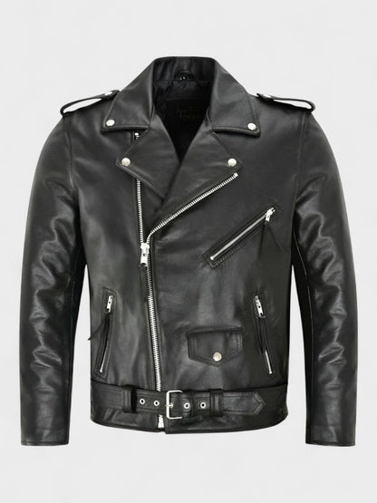 Augustin | Schwarze Bikerjacke