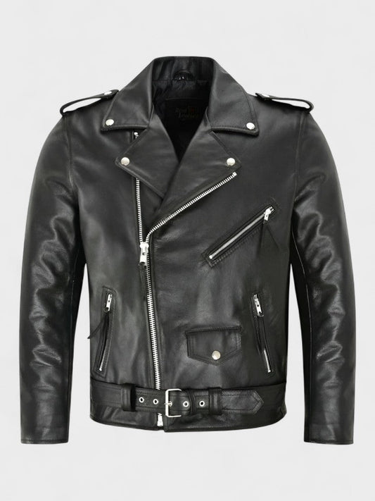 Augustin | Schwarze Bikerjacke