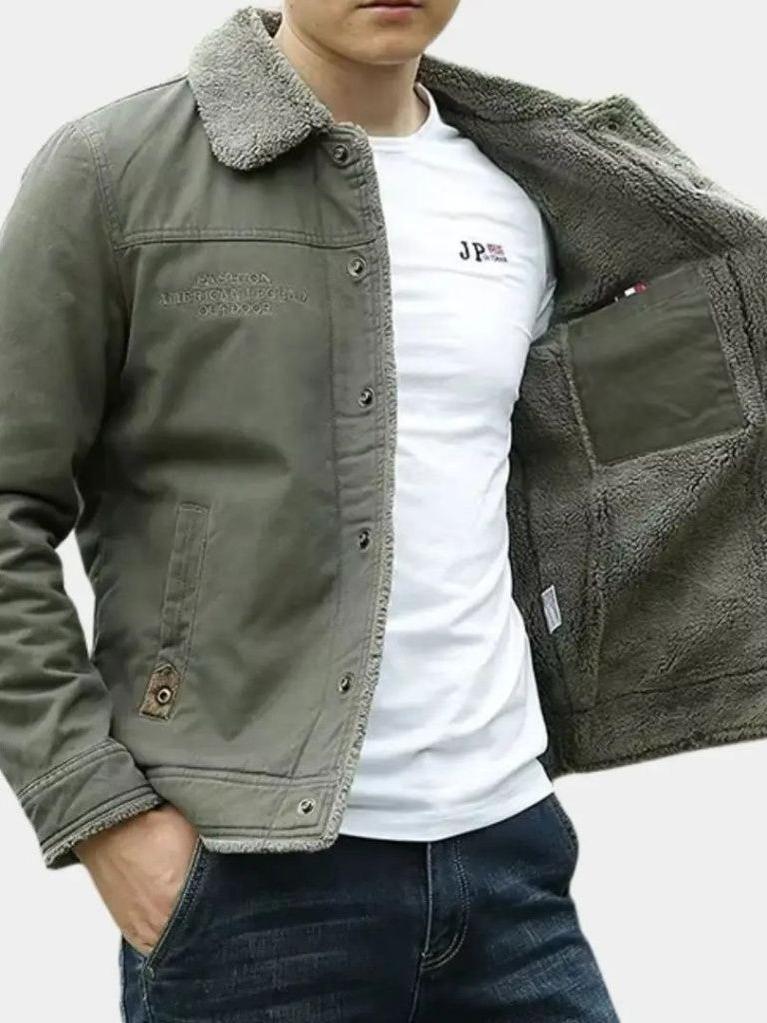 Achim | Olivgrüne Pilotenjacke