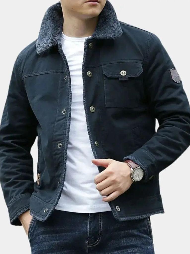 Achim | Olivgrüne Pilotenjacke