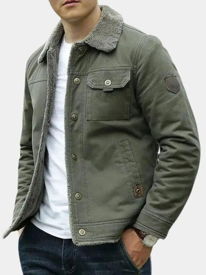 Achim | Olivgrüne Pilotenjacke