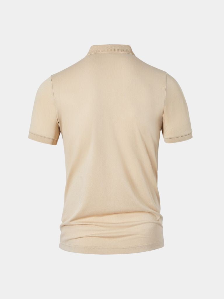 Achim | Klassisches cremefarbenes Poloshirt