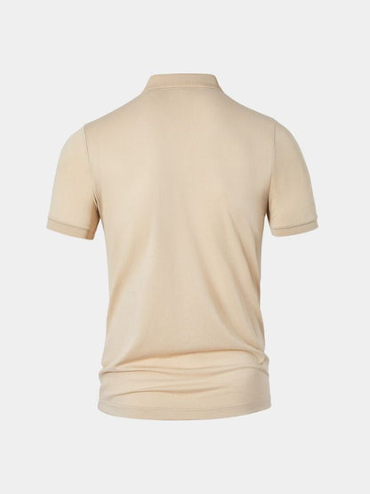 Achim | Klassisches cremefarbenes Poloshirt