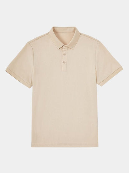 Achim | Klassisches cremefarbenes Poloshirt