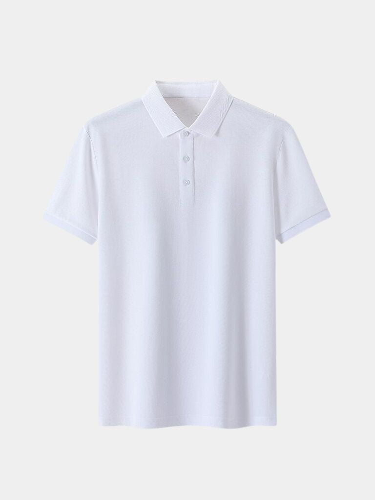 Achim | Klassisches cremefarbenes Poloshirt