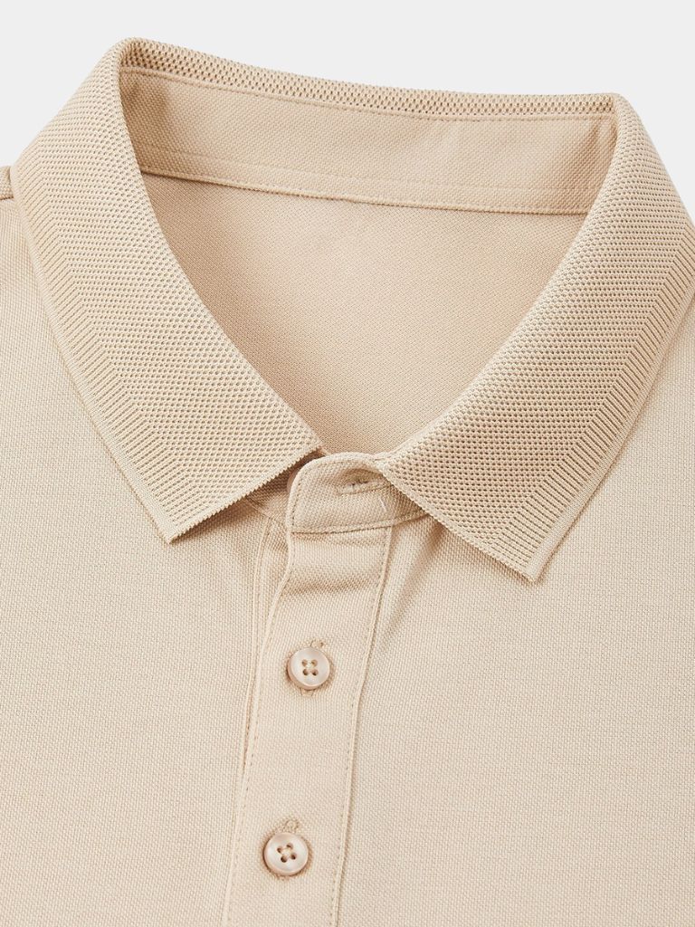 Achim | Klassisches cremefarbenes Poloshirt