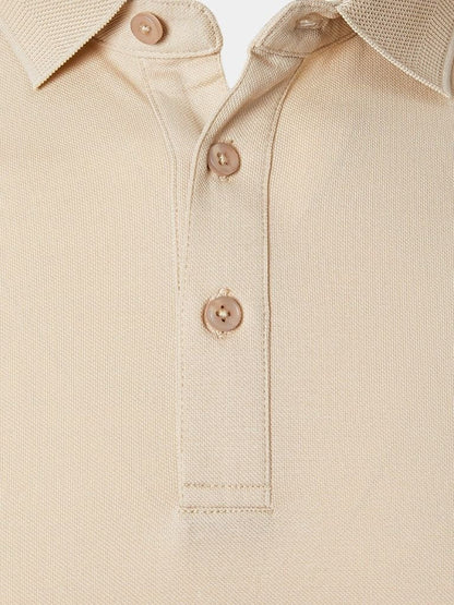 Achim | Klassisches cremefarbenes Poloshirt