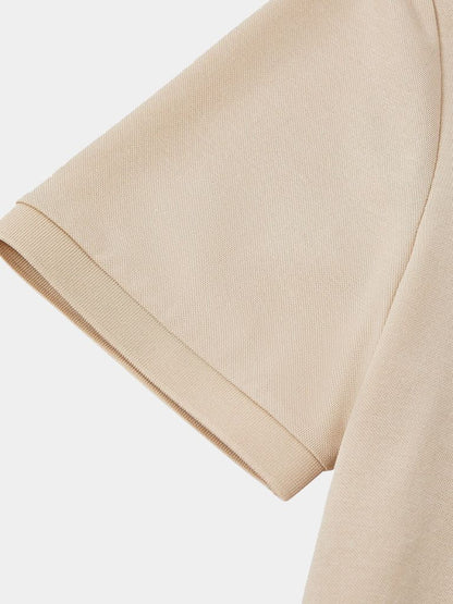 Achim | Klassisches cremefarbenes Poloshirt