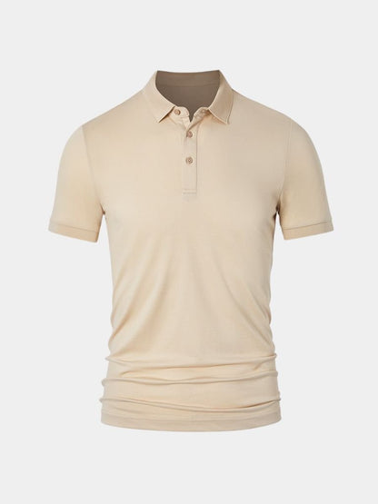 Achim | Klassisches cremefarbenes Poloshirt