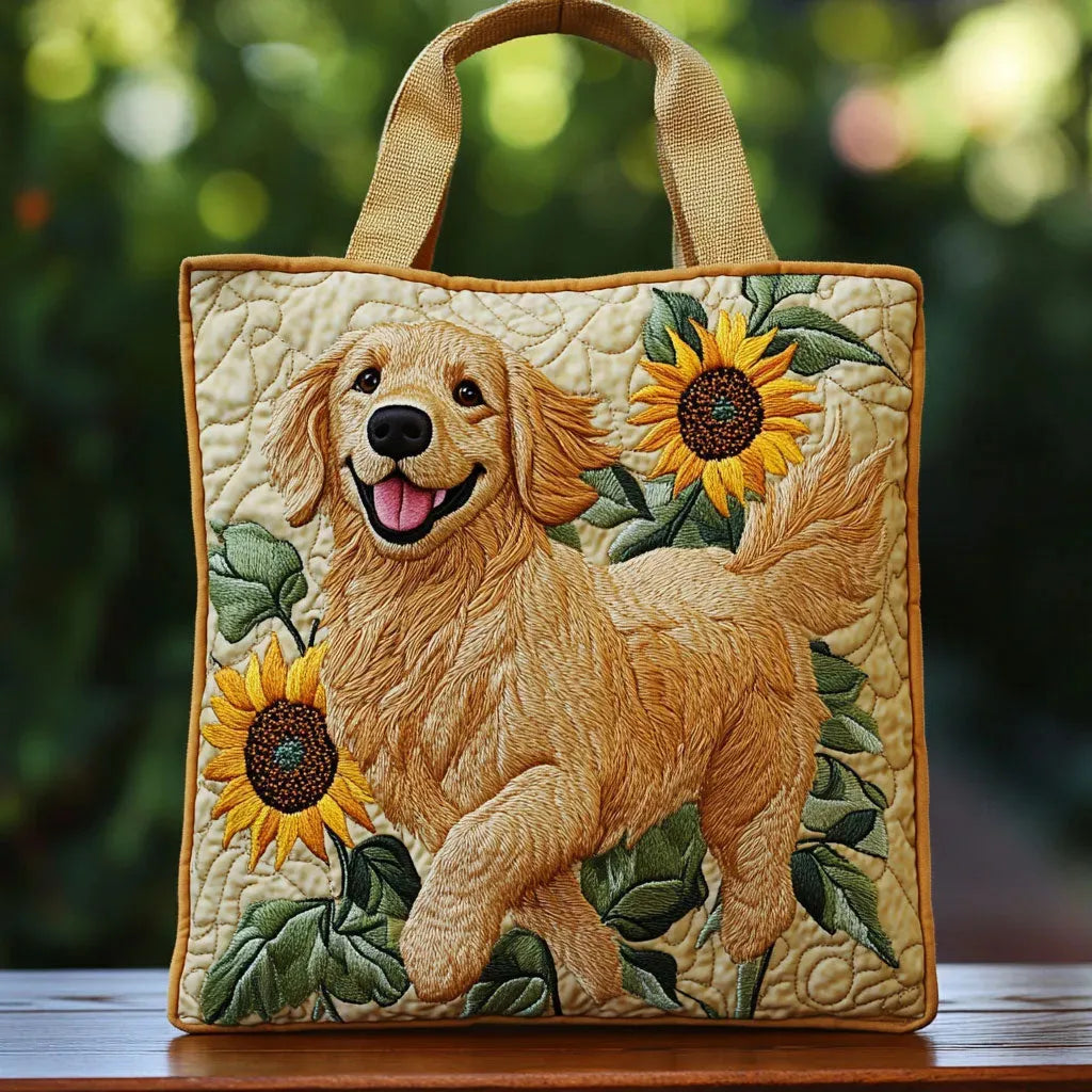 Gabi | Gesteppte Tragetasche mit Motiv Golden Retriever