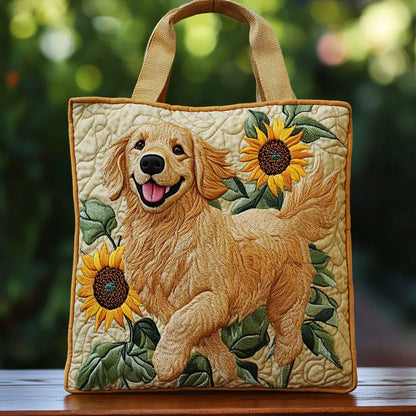 Gabi | Gesteppte Tragetasche mit Motiv Golden Retriever