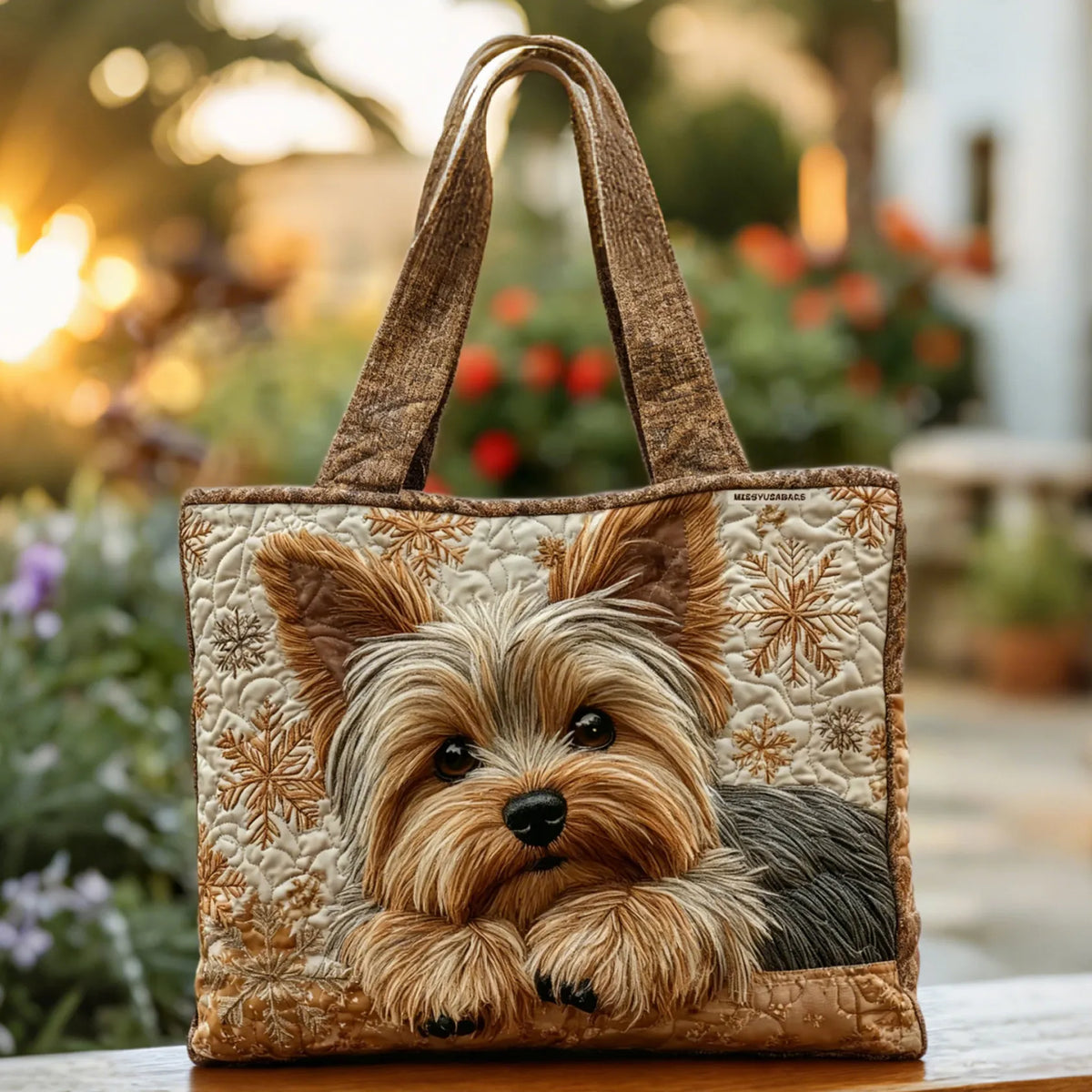 Lisa | Gesteppte Tragetasche mit Motiv Yorkshire Terrier