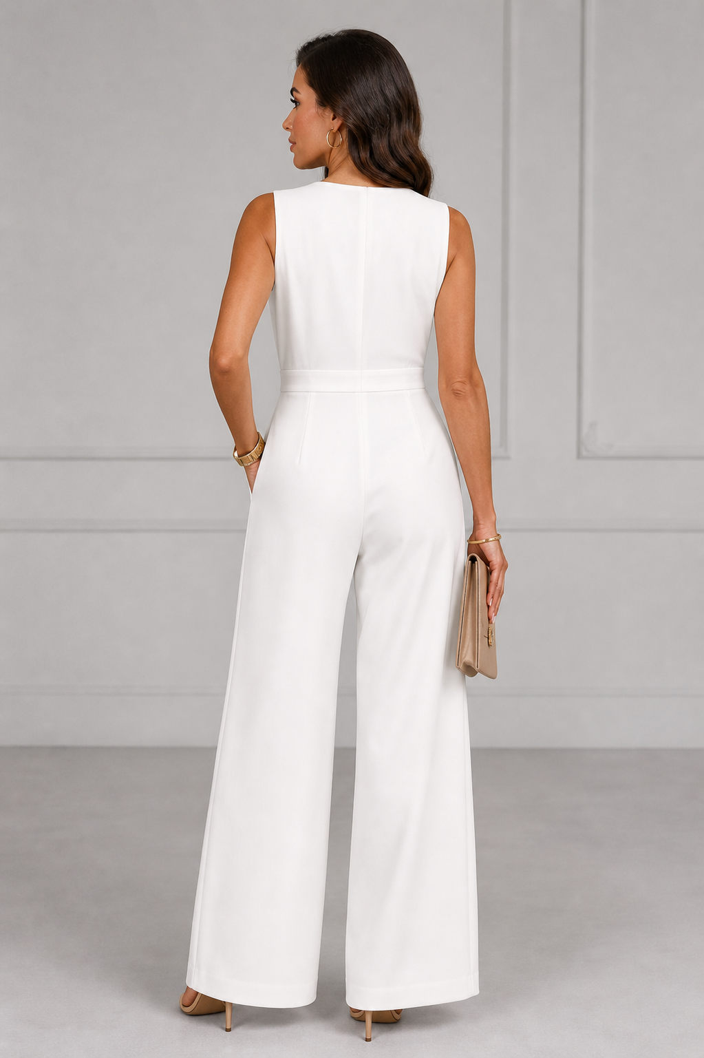 Ute | Jumpsuit mit Wickelausschnitt