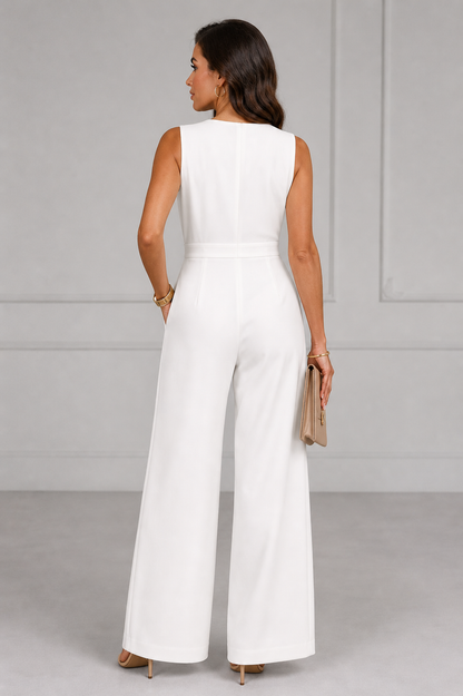 Ute | Jumpsuit mit Wickelausschnitt
