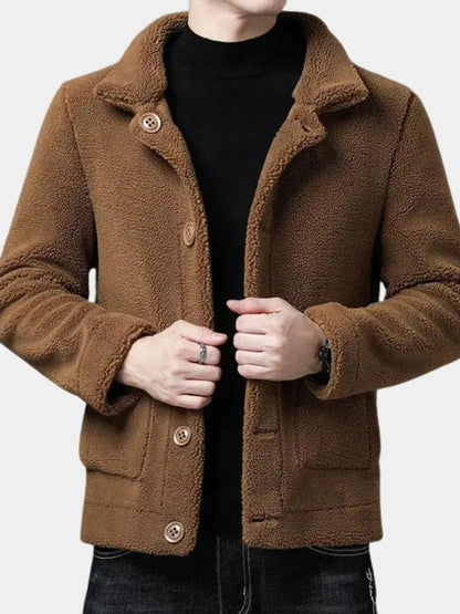 Benjamin | Camelfarbene Jacke mit Knopfleiste