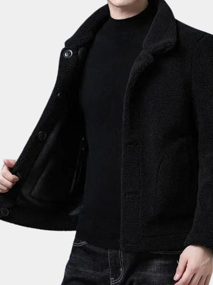 Benjamin | Camelfarbene Jacke mit Knopfleiste