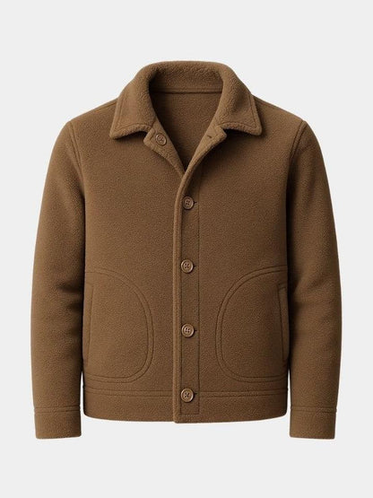 Benjamin | Camelfarbene Jacke mit Knopfleiste