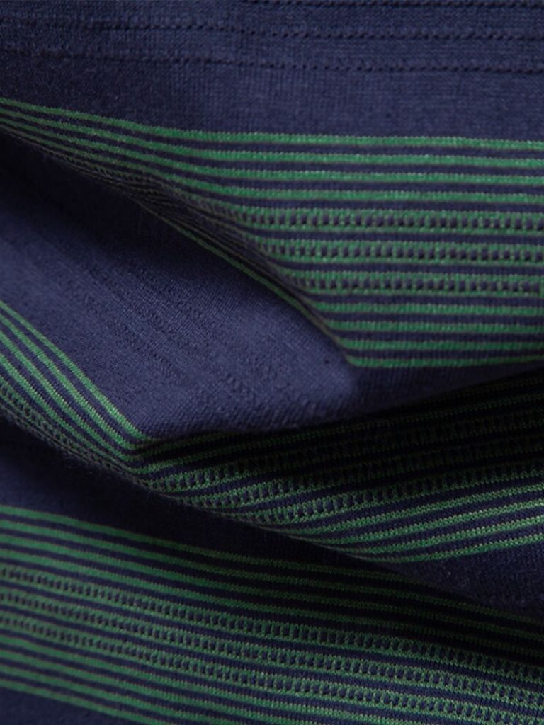 Benjamin | Grau gestreiftes Poloshirt