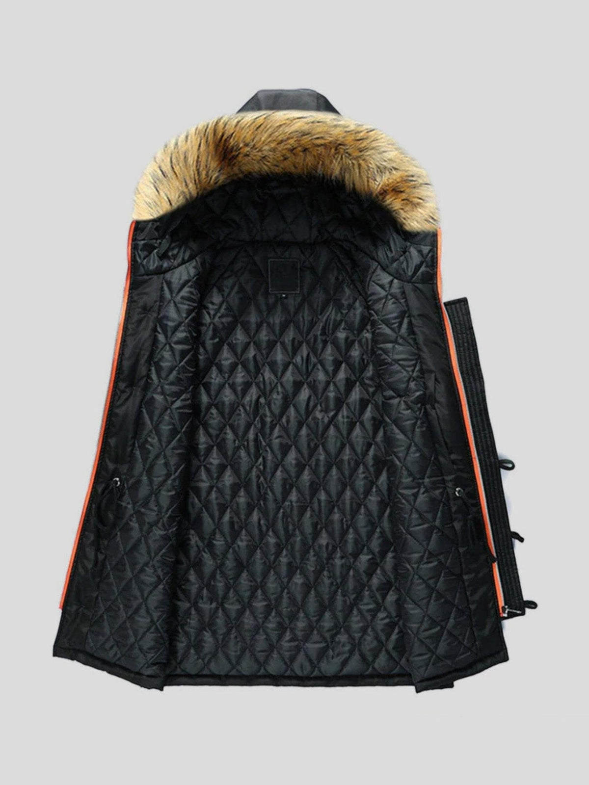 Berthold | Schwarzer Winterparka mit Fellbesatz