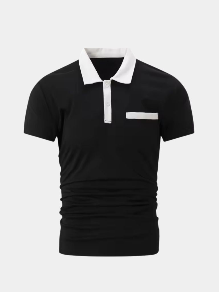 Björn | Poloshirt mit Kontrastkragen
