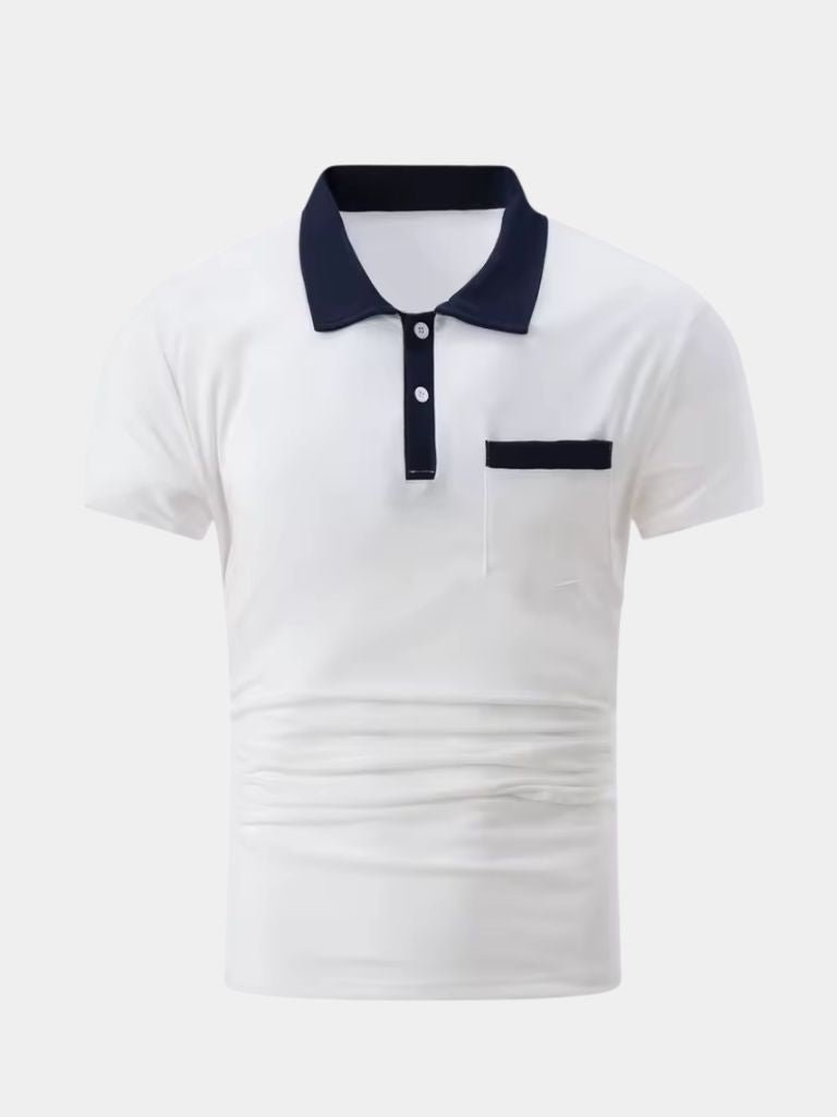 Björn | Poloshirt mit Kontrastkragen