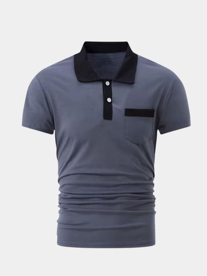 Björn | Poloshirt mit Kontrastkragen