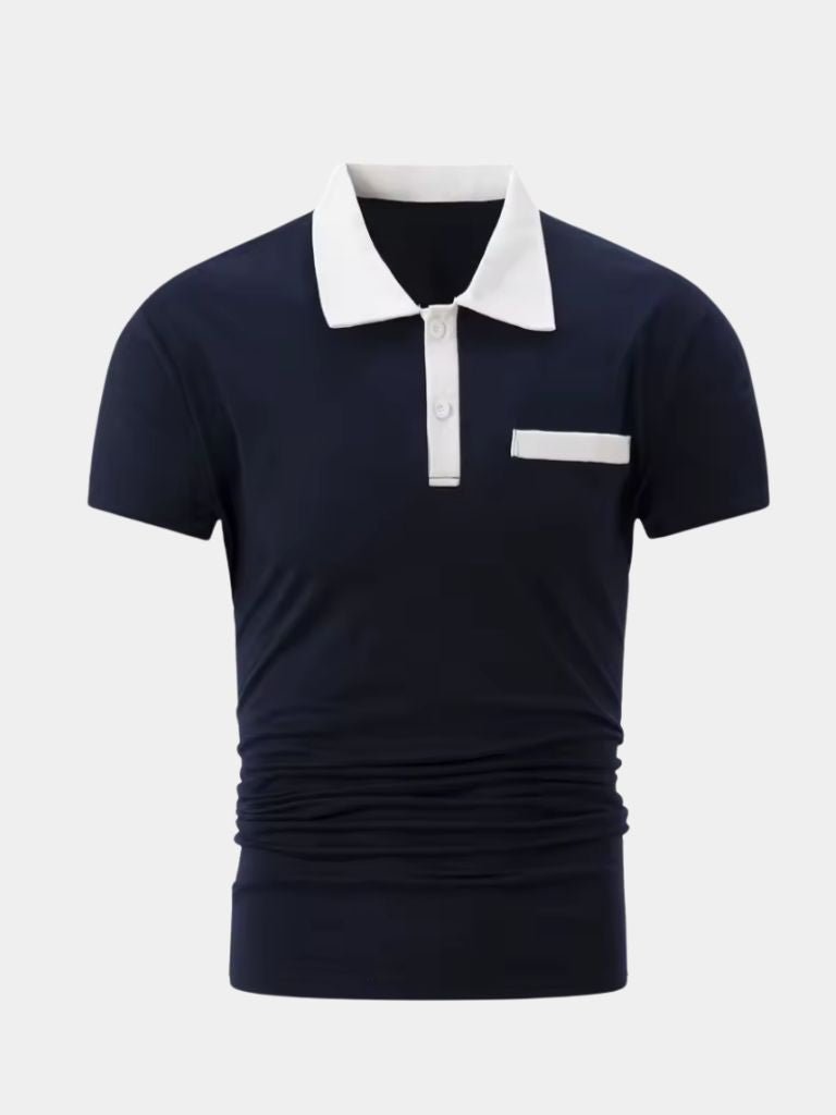 Björn | Poloshirt mit Kontrastkragen