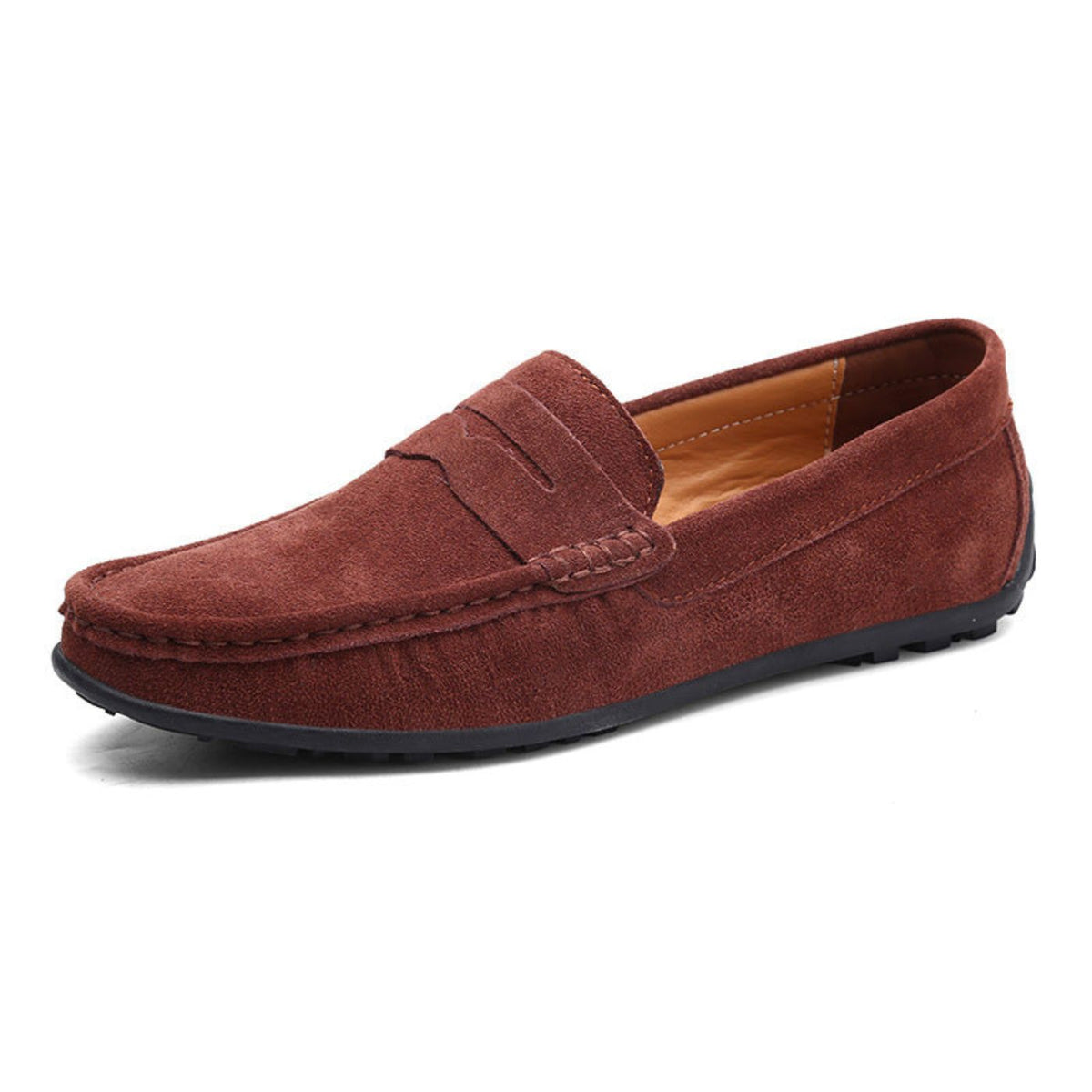 Gregor | Blaue Loafer in Veloursoptik