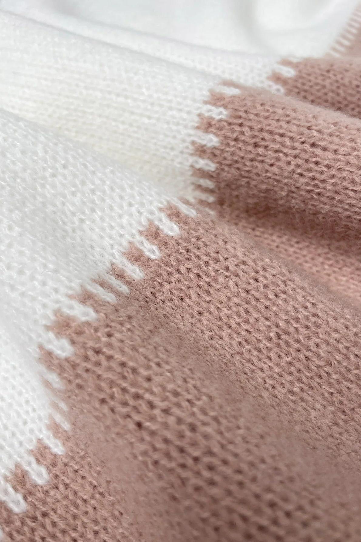 Bernadette | Monochromer Colorblock-Pullover