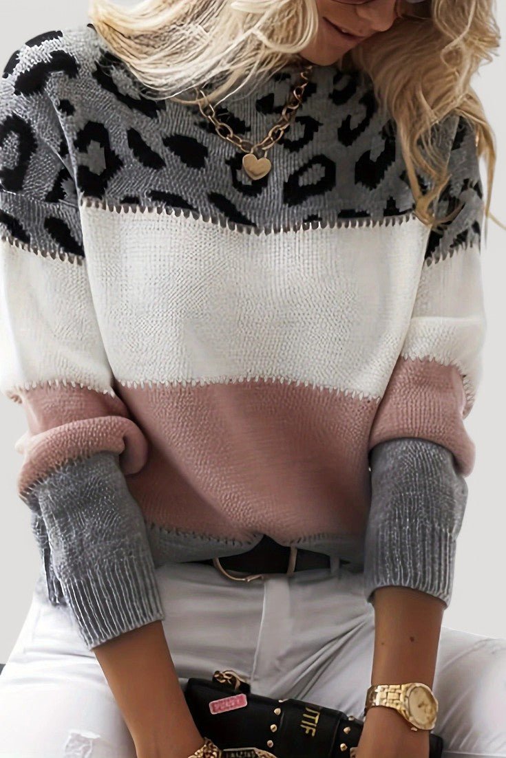 Bernadette | Monochromer Colorblock-Pullover
