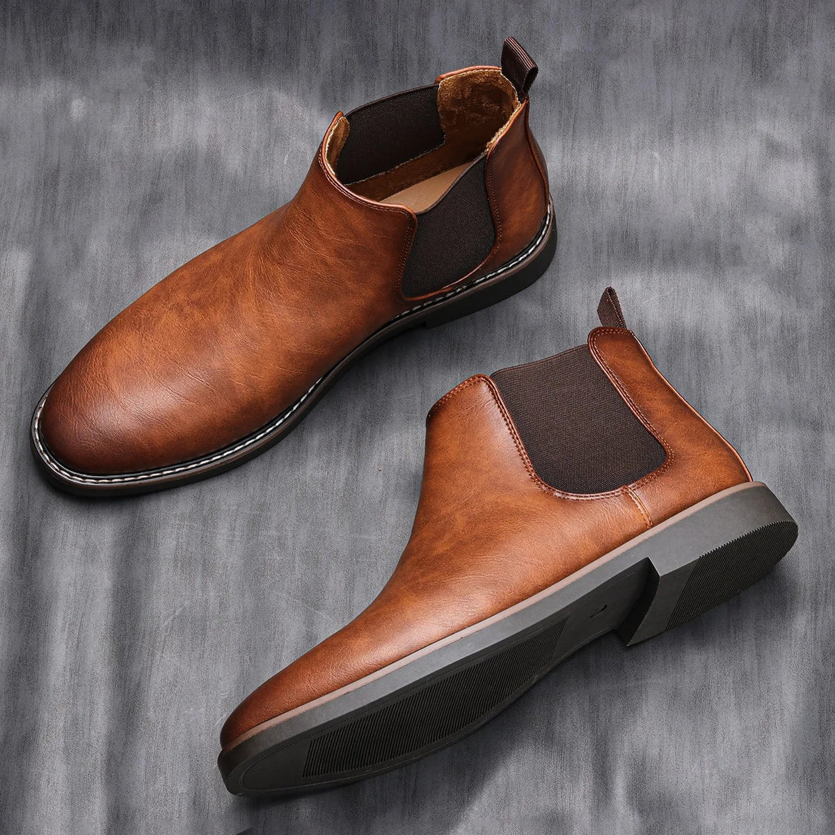 Burkhard | Klassische braune Chelsea-Boots
