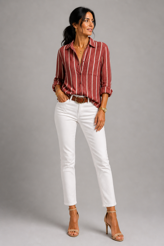 Rita | Bluse mit Streifen