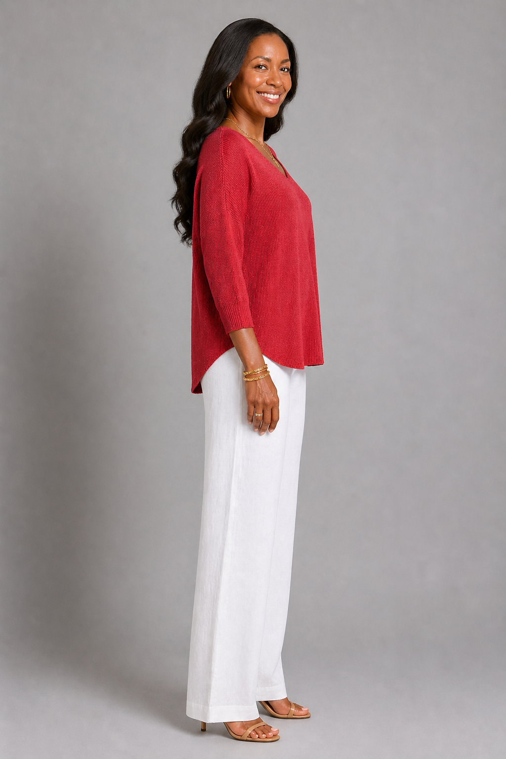 Erna | Stricktop in Rot