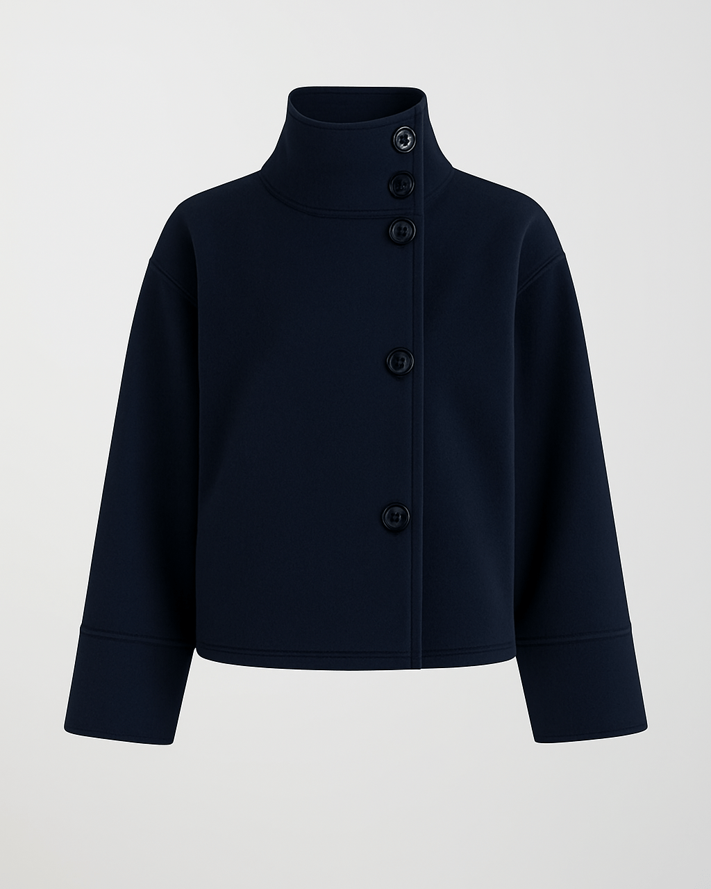 Camilla | Jacke mit hohem Kragen und Knöpfen