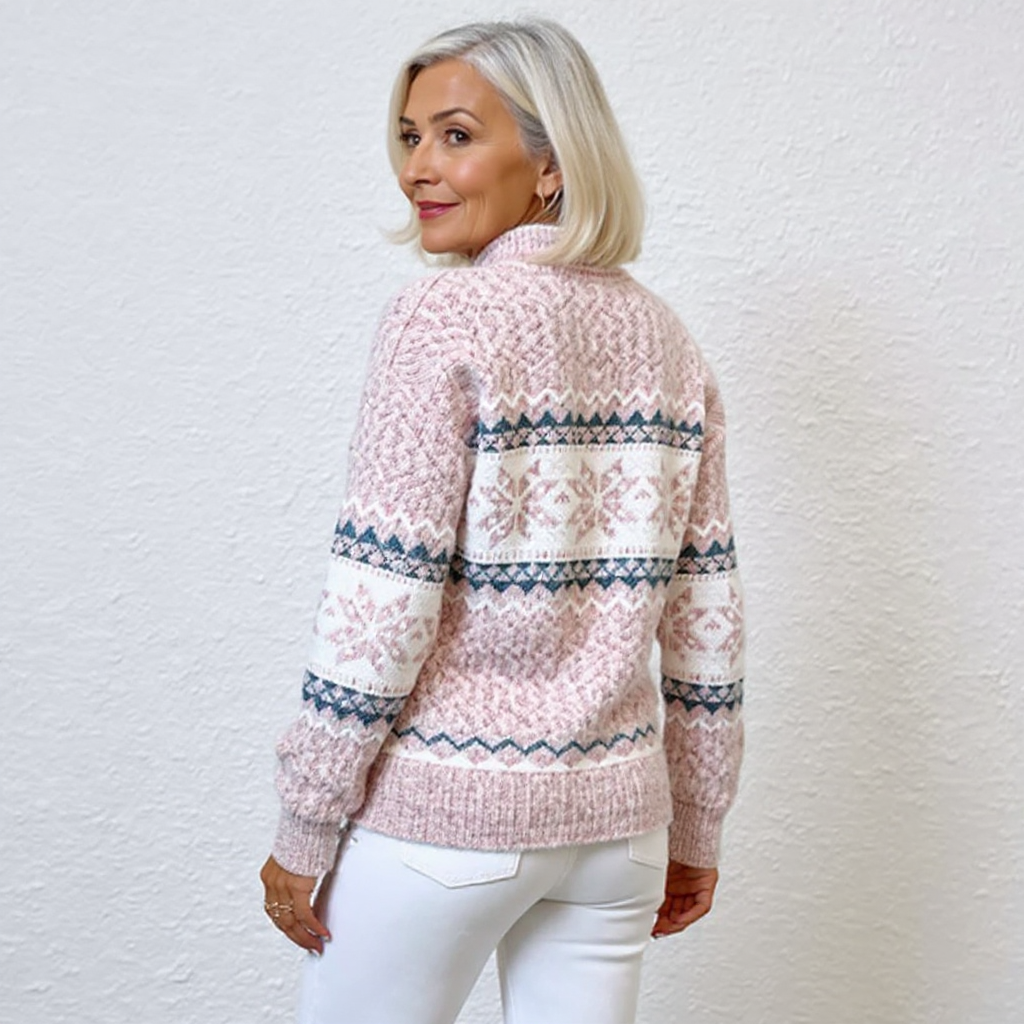 Christel | Norwegerpullover in Puderblau