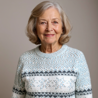 Christel | Norwegerpullover in Puderblau