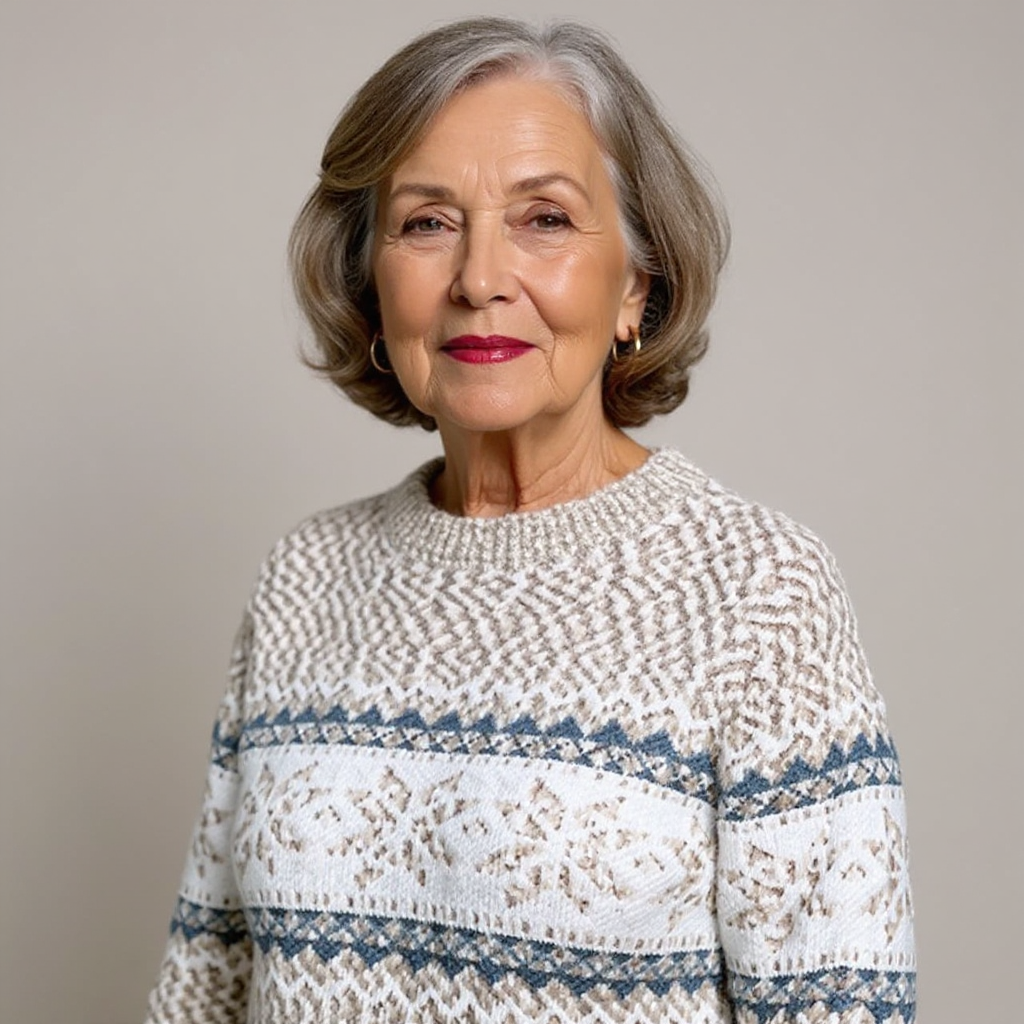 Christel | Norwegerpullover in Puderblau