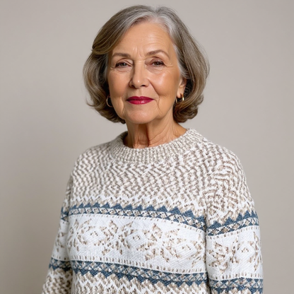 Christel | Norwegerpullover in Puderblau