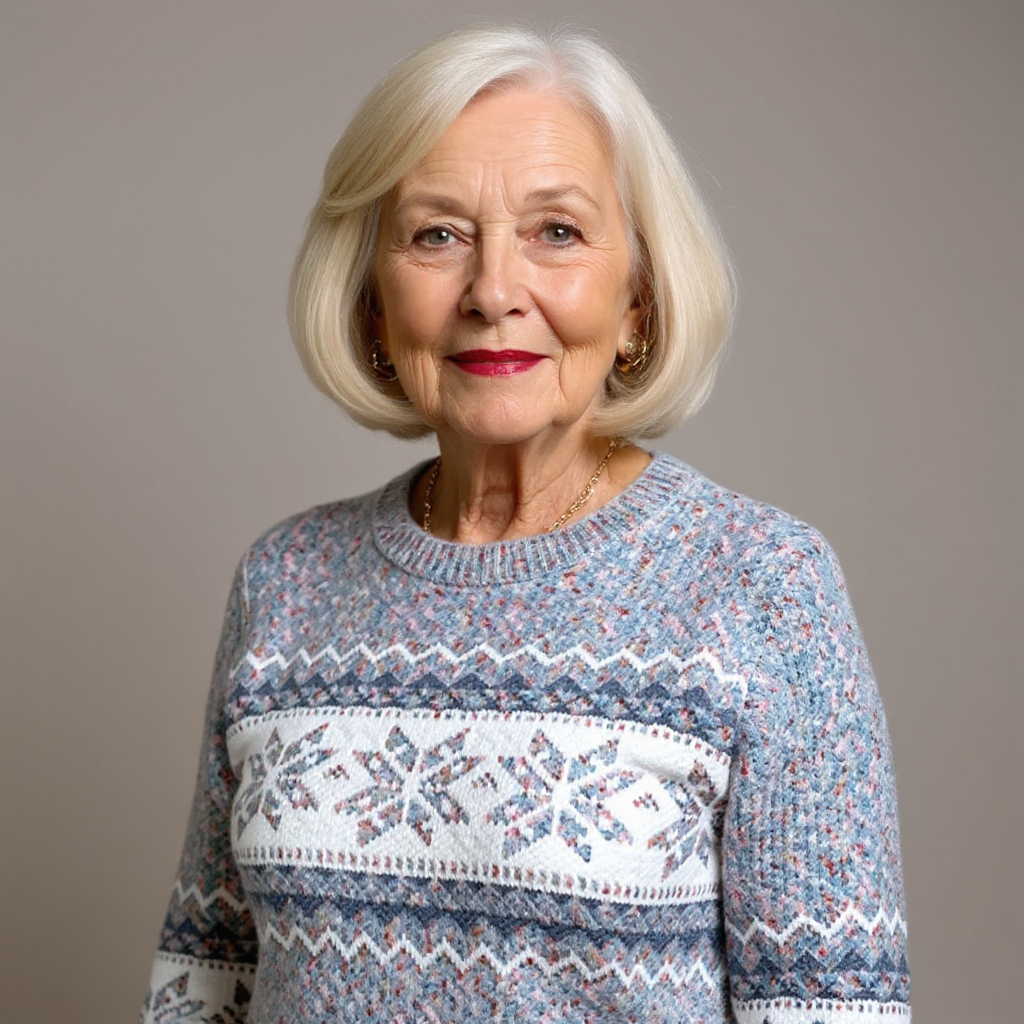 Christel | Norwegerpullover in Puderblau