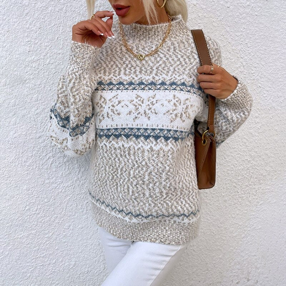 Christel | Norwegerpullover in Puderblau