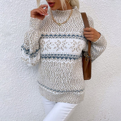 Christel | Norwegerpullover in Puderblau
