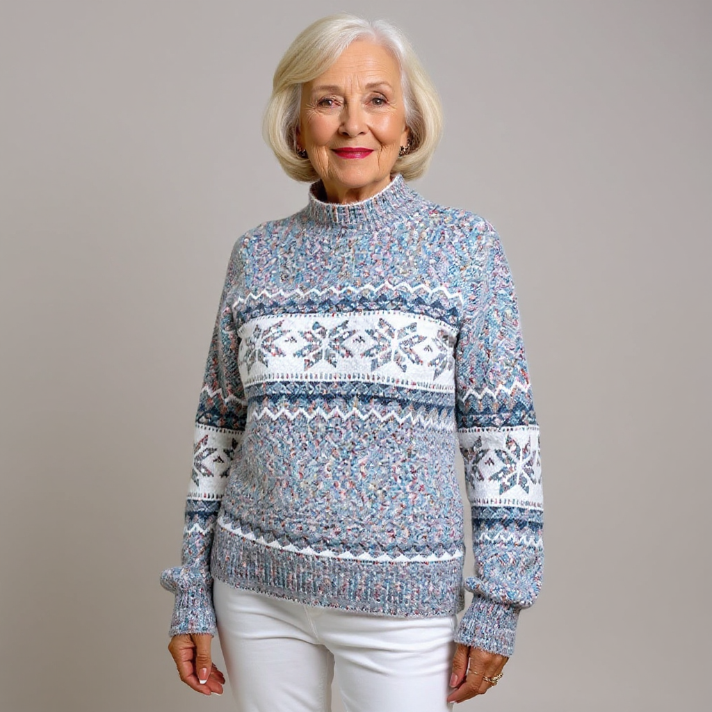 Christel | Norwegerpullover in Puderblau