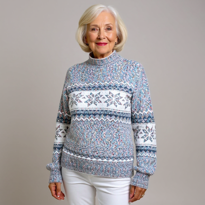 Christel | Norwegerpullover in Puderblau
